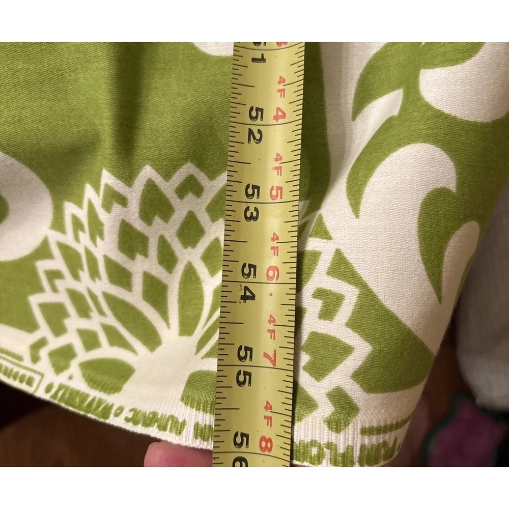 2 Yards Waverly Fun Floret Floral Fabric 72x56 Green White